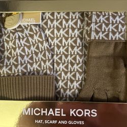 Michael Kors Hat, Scarf, & Gloves