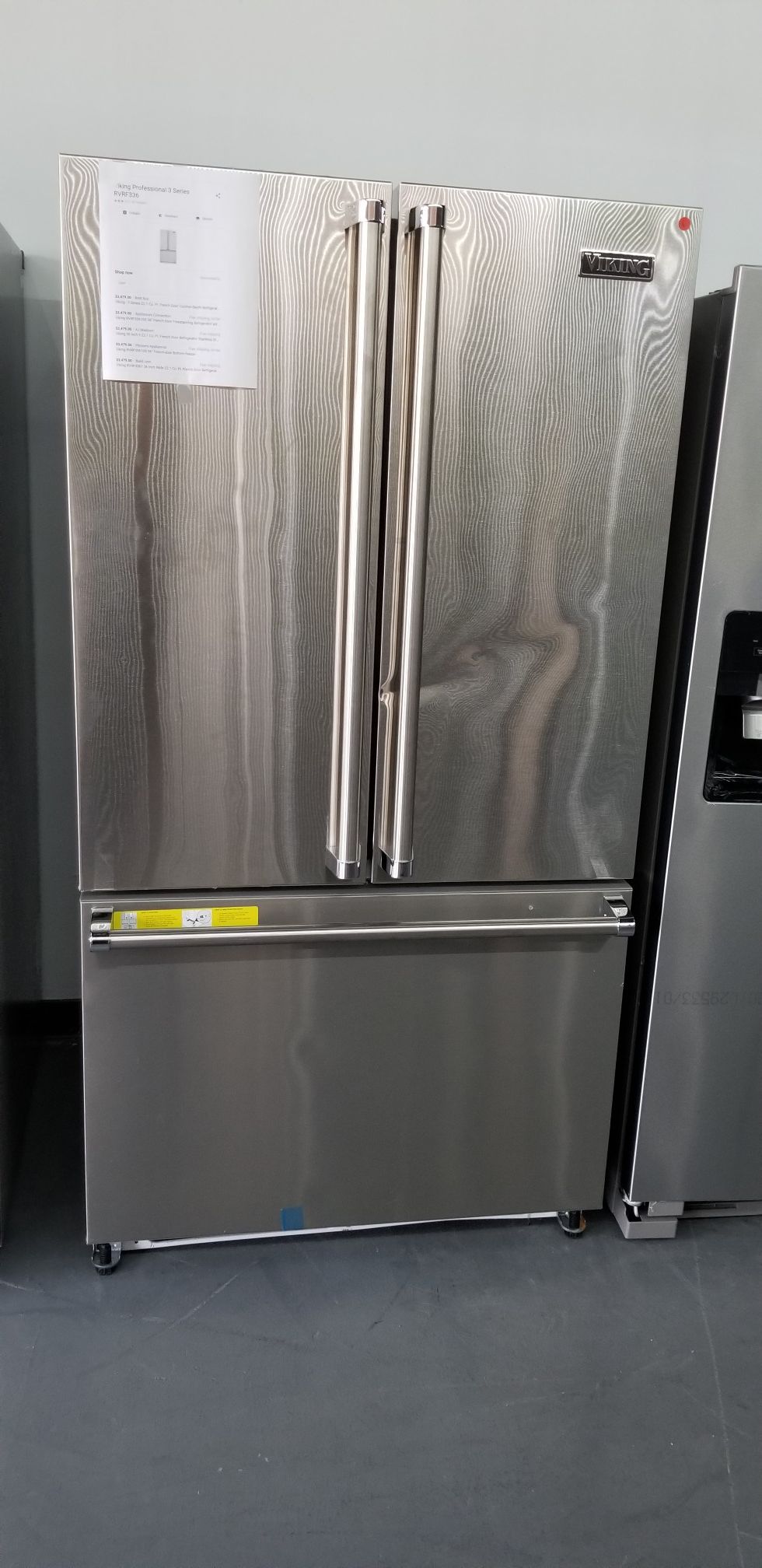 Refrigerator Stainless Steel French Door Viking