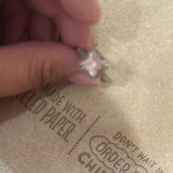 Size 6 Pink Pandora Ring 