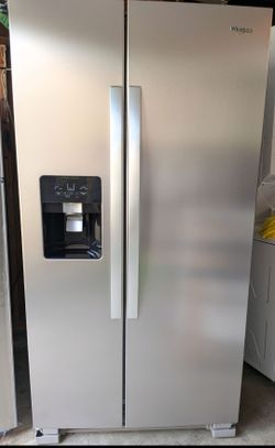 Refrigerator side-by-side, stainless steel
