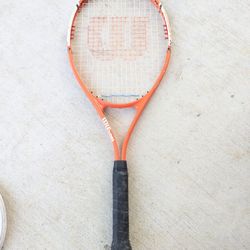 Wilson Fusion XL Tennis Racket TACTICAL ALLOY STOP SHOCK X8 L3 4 3/8  Very good condition 
Tennis Racquet 
Few minor scratches 
Grip is okay but proba