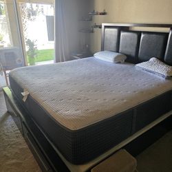 13" King Size Beauty Rest Silver Hybrid Bed 