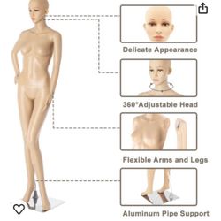 New In Box!! Mannequin Doll Lady Life Size Model Woman Clothes Clothing 