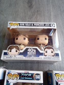 Funko Pop Han Solo & Princess Leia 2-Pack