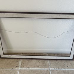 Solid Wood Frame w/linen Inlay. 