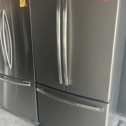GE Stainless Steel 3 Door