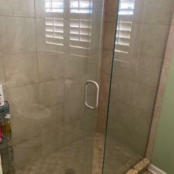 Very Thick Shower Door- Just Put In A Jacuzzi