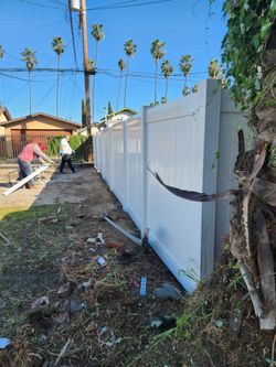 Vinyl fence