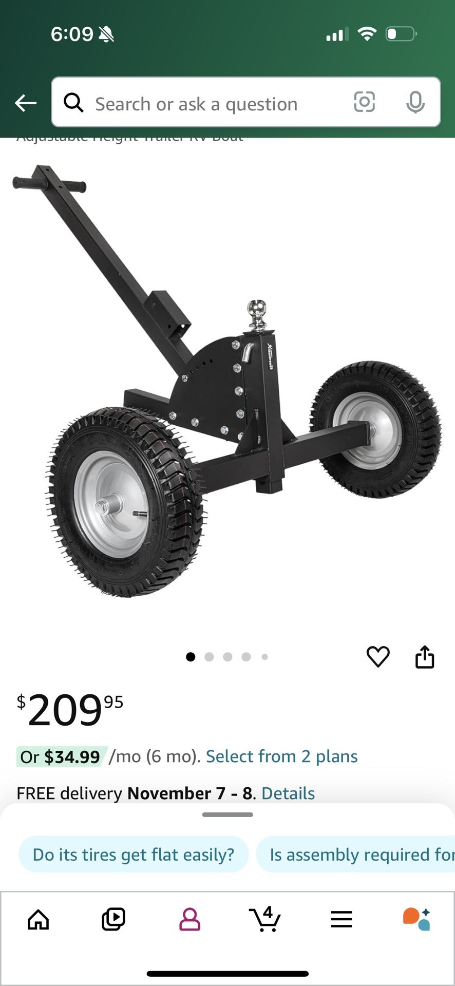 Trailer Dolly 1500 2inch Ball