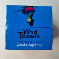 Word Teasers World Geography Trivia Cards Conversation Starters Brand New Sealed