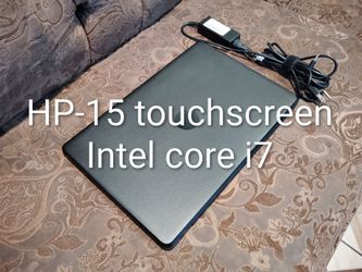 Computer Touchscreen laptop HP-15-bs038dx-core i7-8gb ram-256gb HD SSD solid-go-od for stud-ents -very fast.