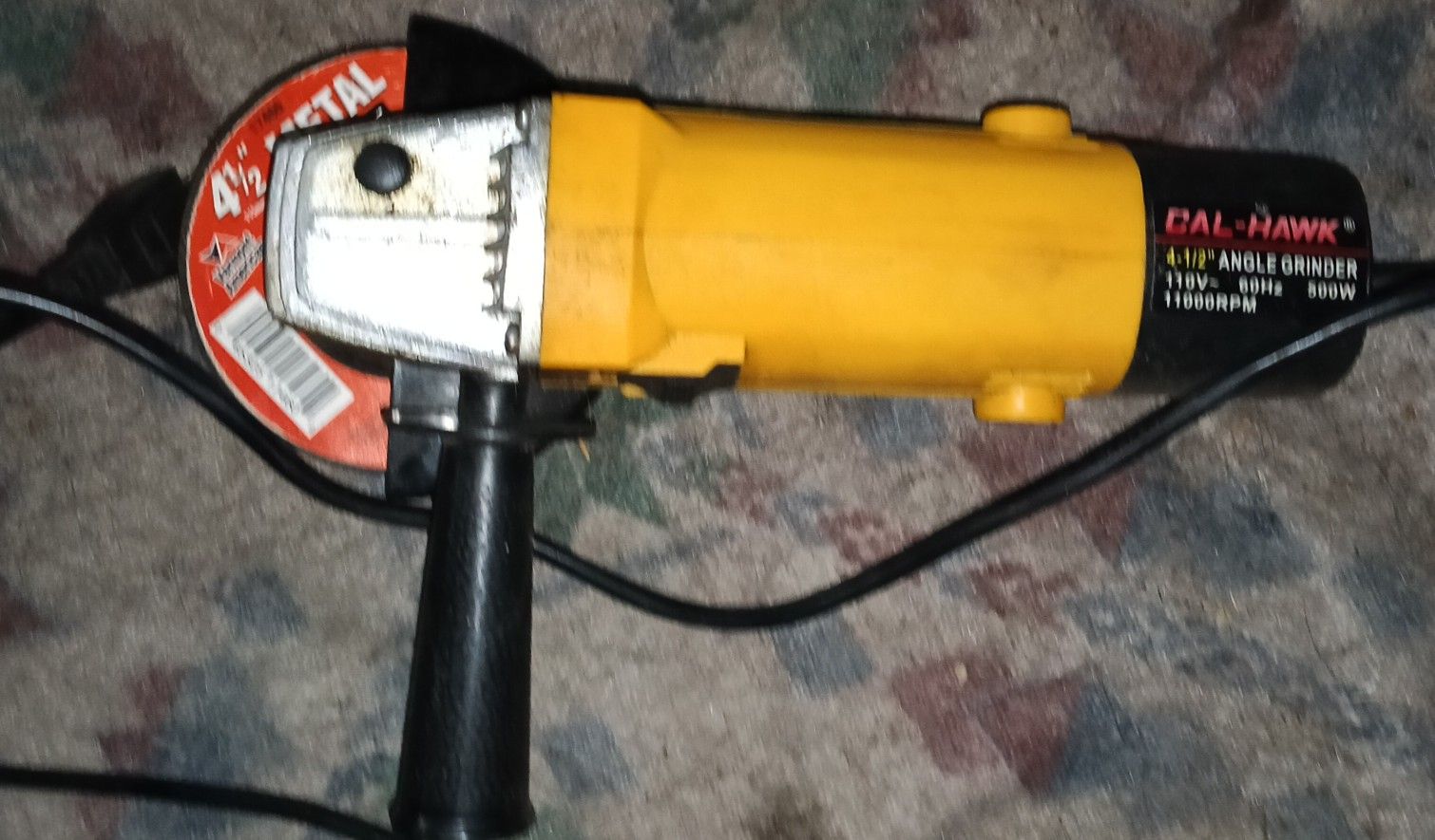 Cal-Hawk 4 1/2 Angle Grinder $15.