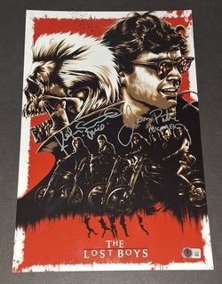 🔥 Kiefer Sutherland and Jason Patric autographed 11x17 Beckett COA 🔥