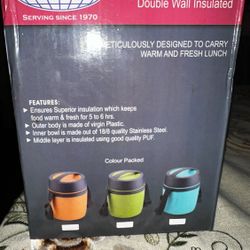 Stainless  Happy Meal 3 Tiffin  For lunch