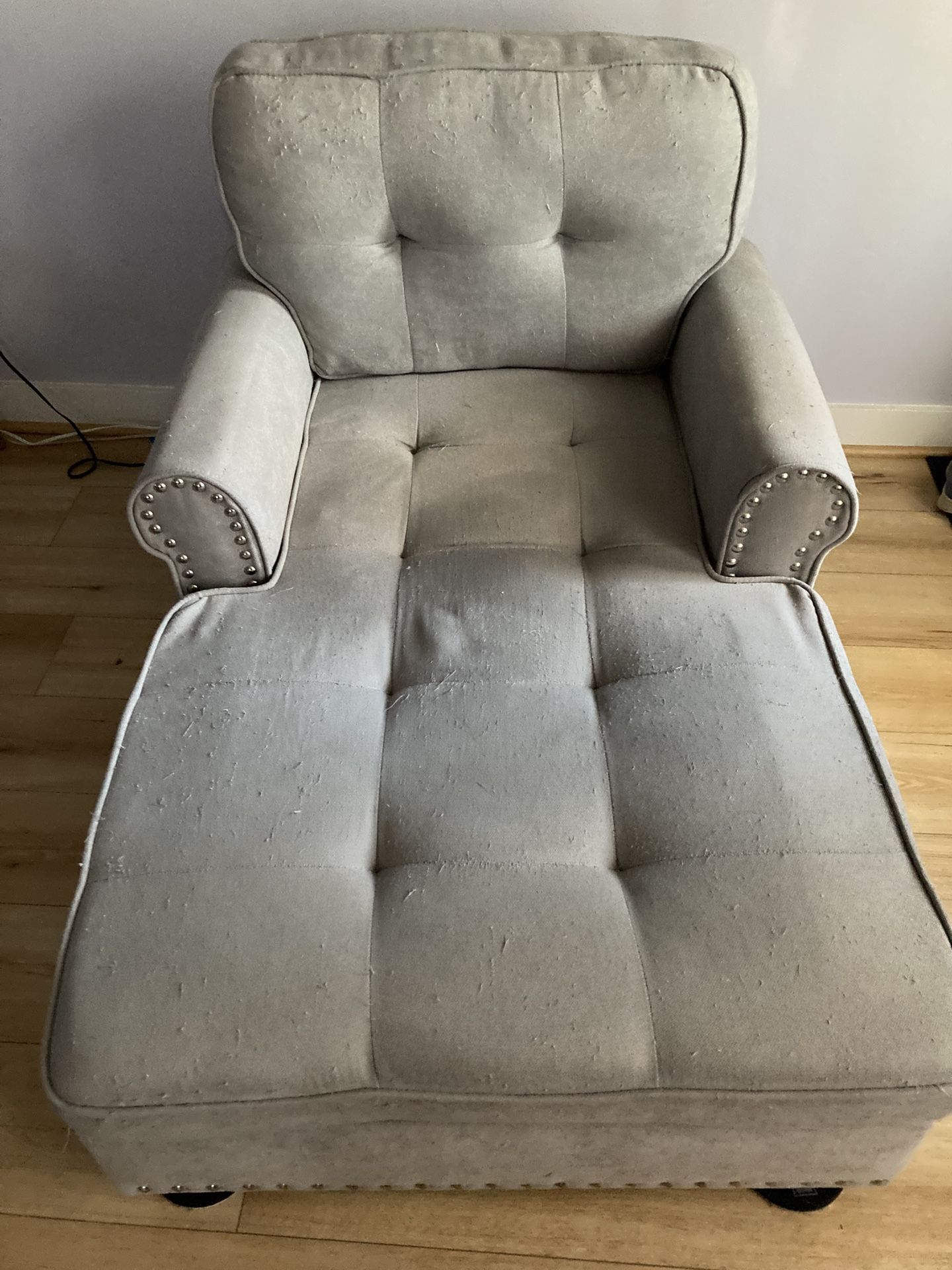 Light Gray Chaise Chair ~ FREE