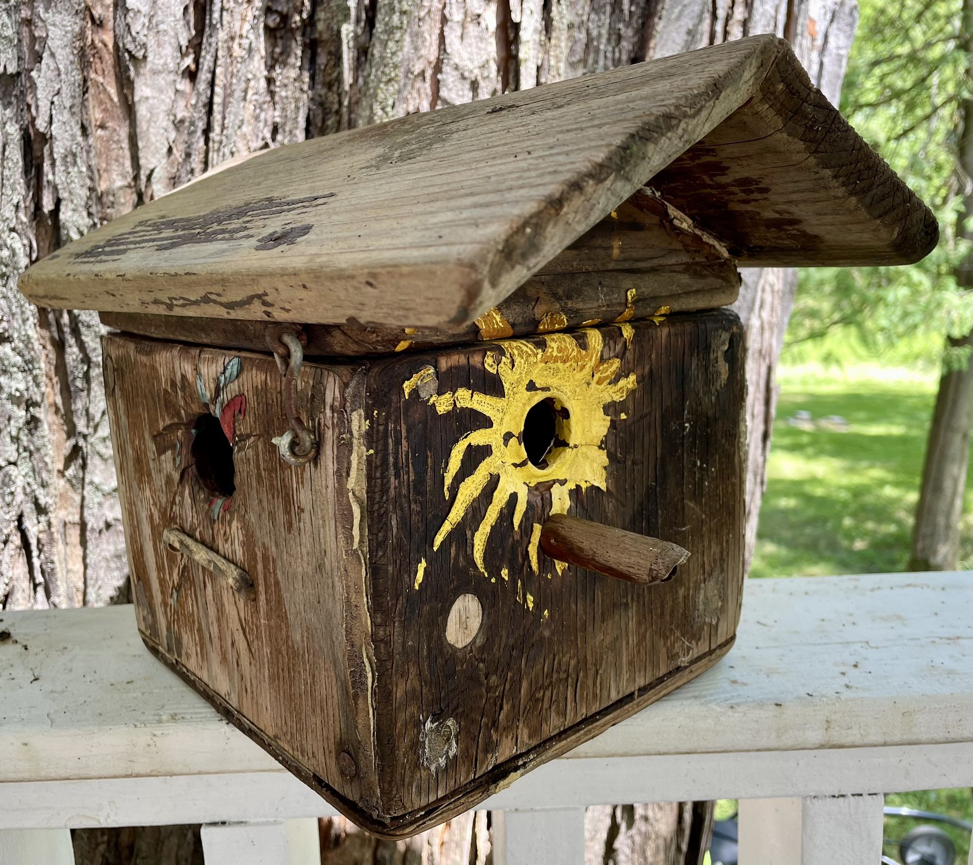 Very old handmade barn siding with four separate compartments!
