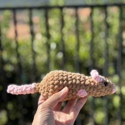 Brown Rat 🐀 Handmade 🧶 Crochet 🧶 Plushie 
