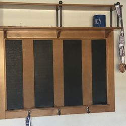 Pottery Barn Kids Wall Shelf Chalkboard Corkboard