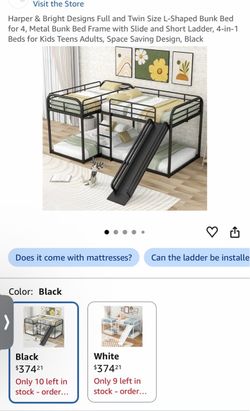 4 way bed with slide