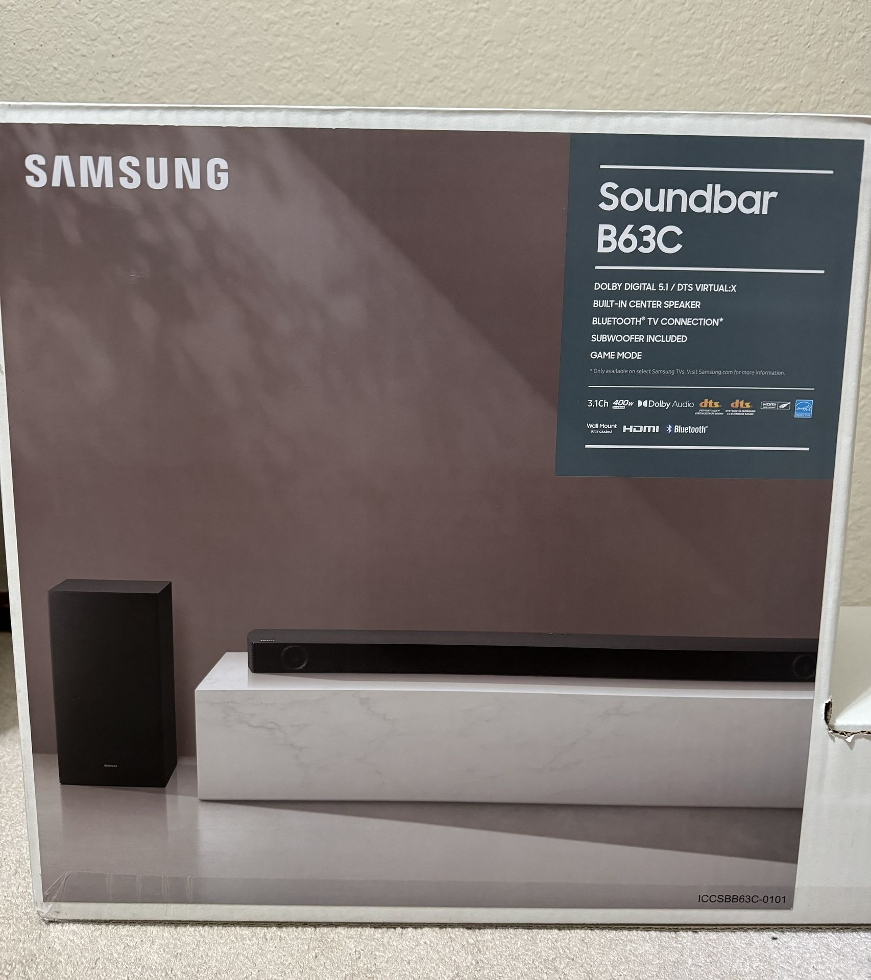 Samsung soundbar B63C