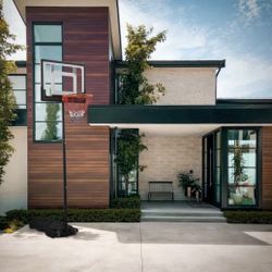 7 Ft Adjustable Basketball Hoop With Wheels Fillable Base 