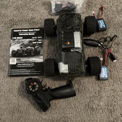 Used 1/18 RC car with two 850mah batteries and charger, runs good