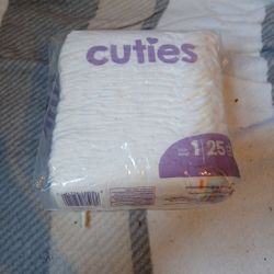 diapers cuties size 1 