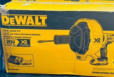 DEWALT 20-Volt 5/16-in dia x 35-ft L Black oxide 2 Ah Cordless Machine Augers (Battery Included) (Charger Included)