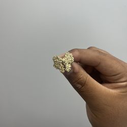 Gold nugget earrings 10k