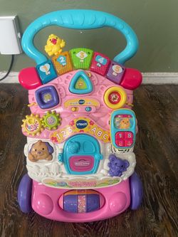 VTech Stroll & Discover Activity Walker - Pink with Accessories, Baby and Toddler Toys