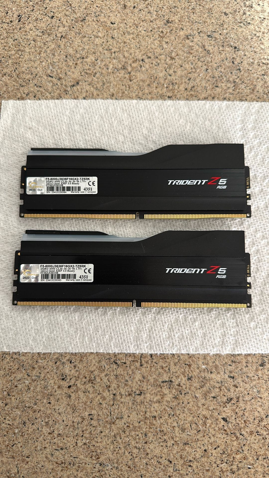 DDR5 6000 MHz 16x2