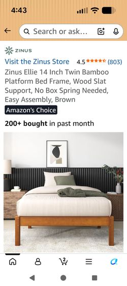 Platform bed - twin size