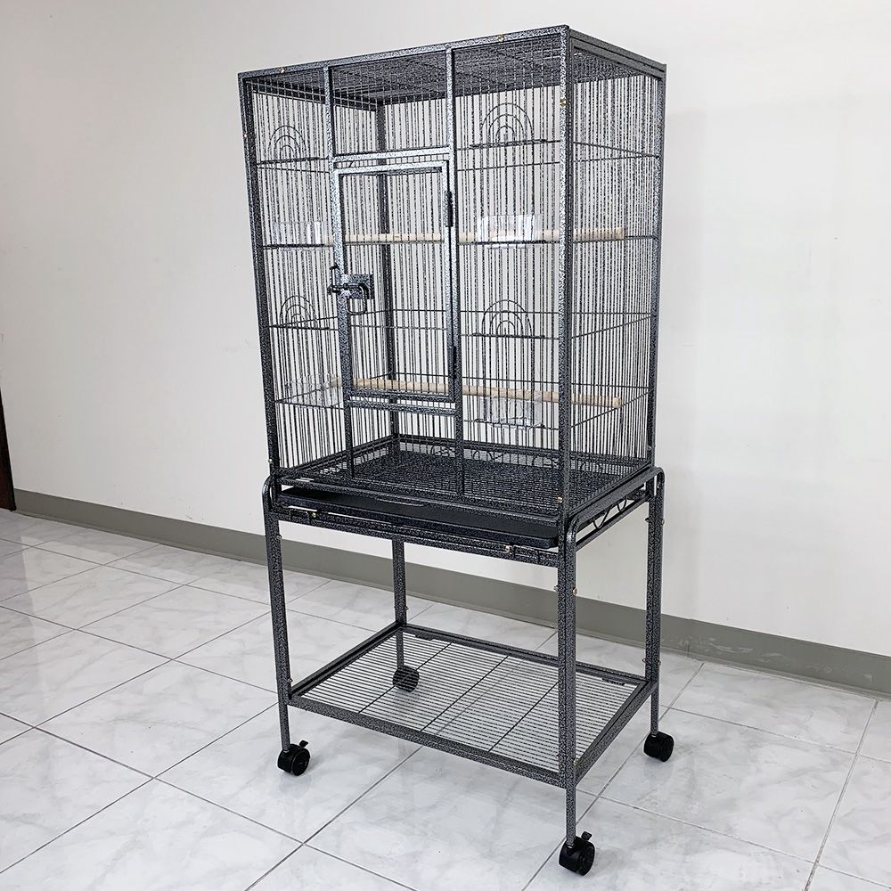 New in Box $95 Large 53-inch Parrot Bird Cage Rolling Stand for Parakeet, Cockatiel, Finch, Lovebird