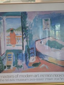 Matisse Poster Tel Aviv Museum 1982