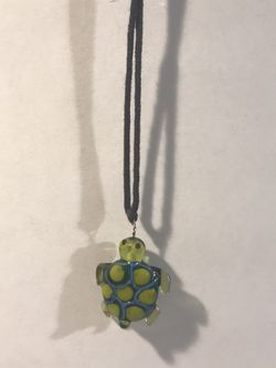 Glass Turtle Necklace