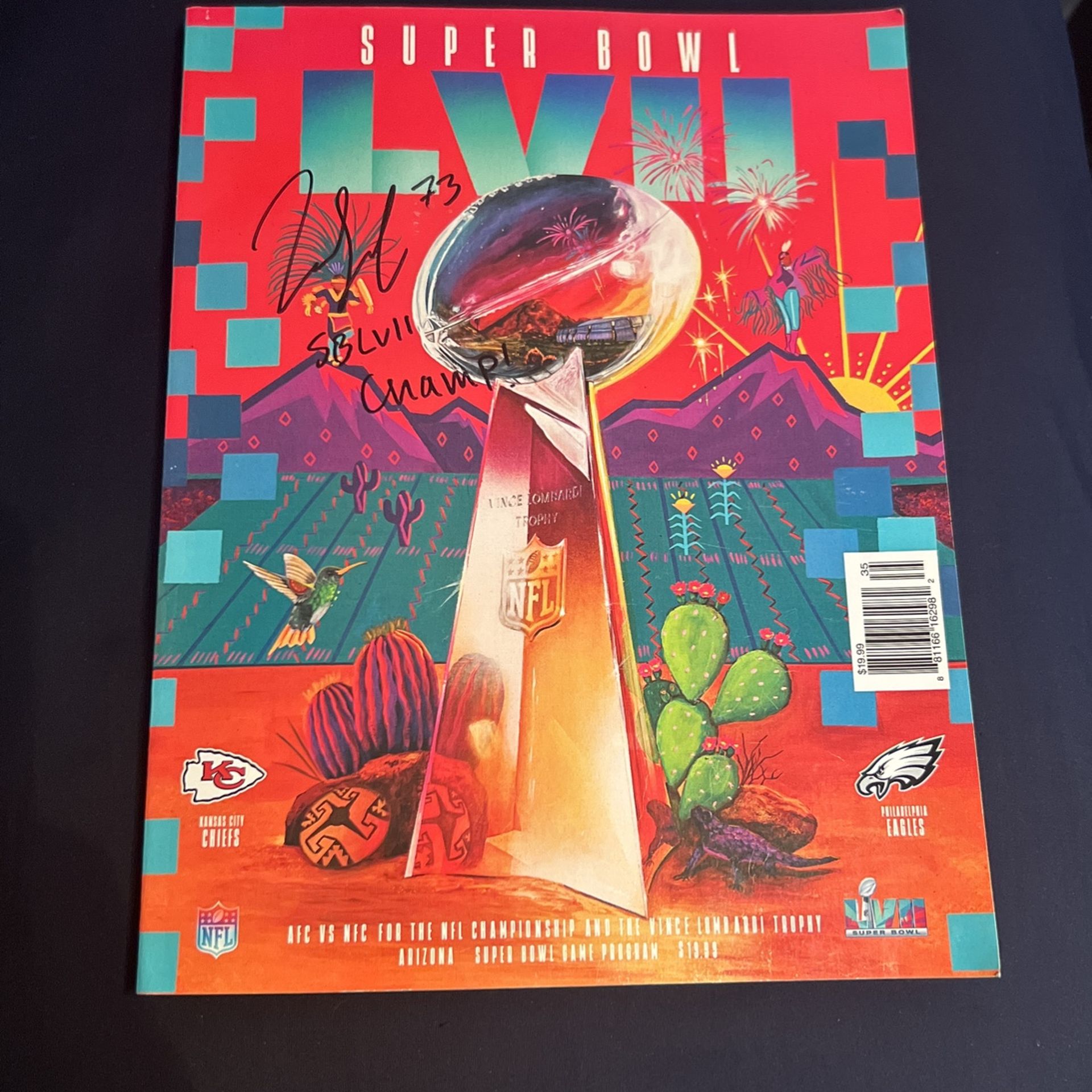 Autographed Nick Allegretti Program Book