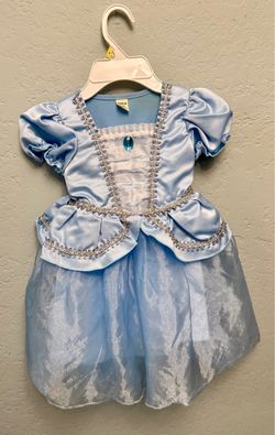 Baby girl light blue princess costume dress