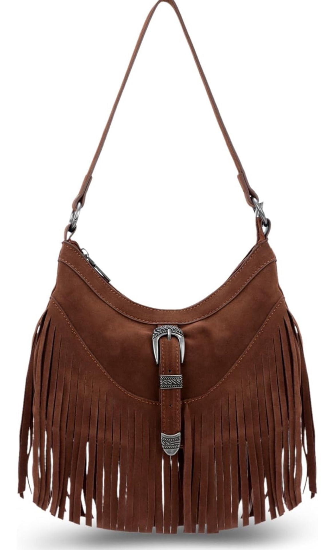 Brand New Emprier Western Fringe Western Hobo Purses for Women Tassel Crossbody Bag Underarm Shoulder Bags 