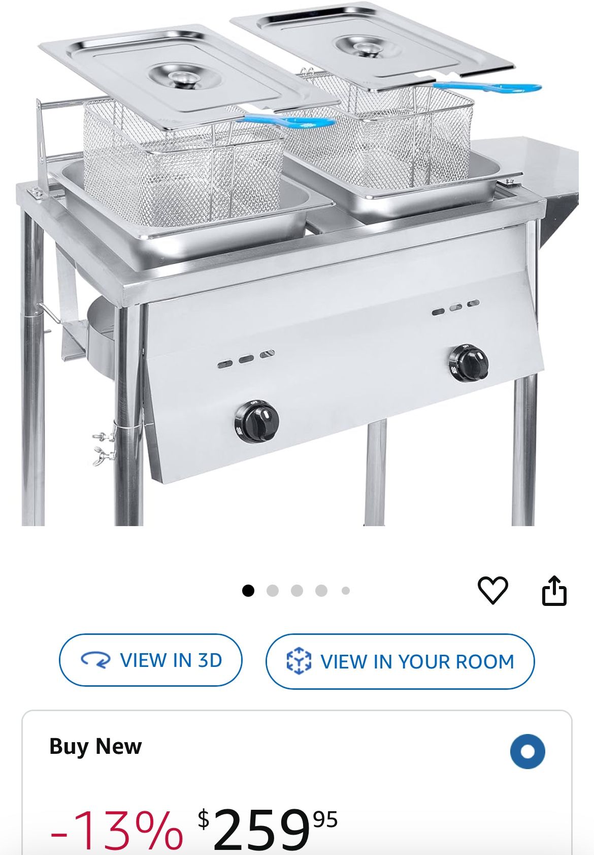 2 Tank Outdoor Deep Fryer