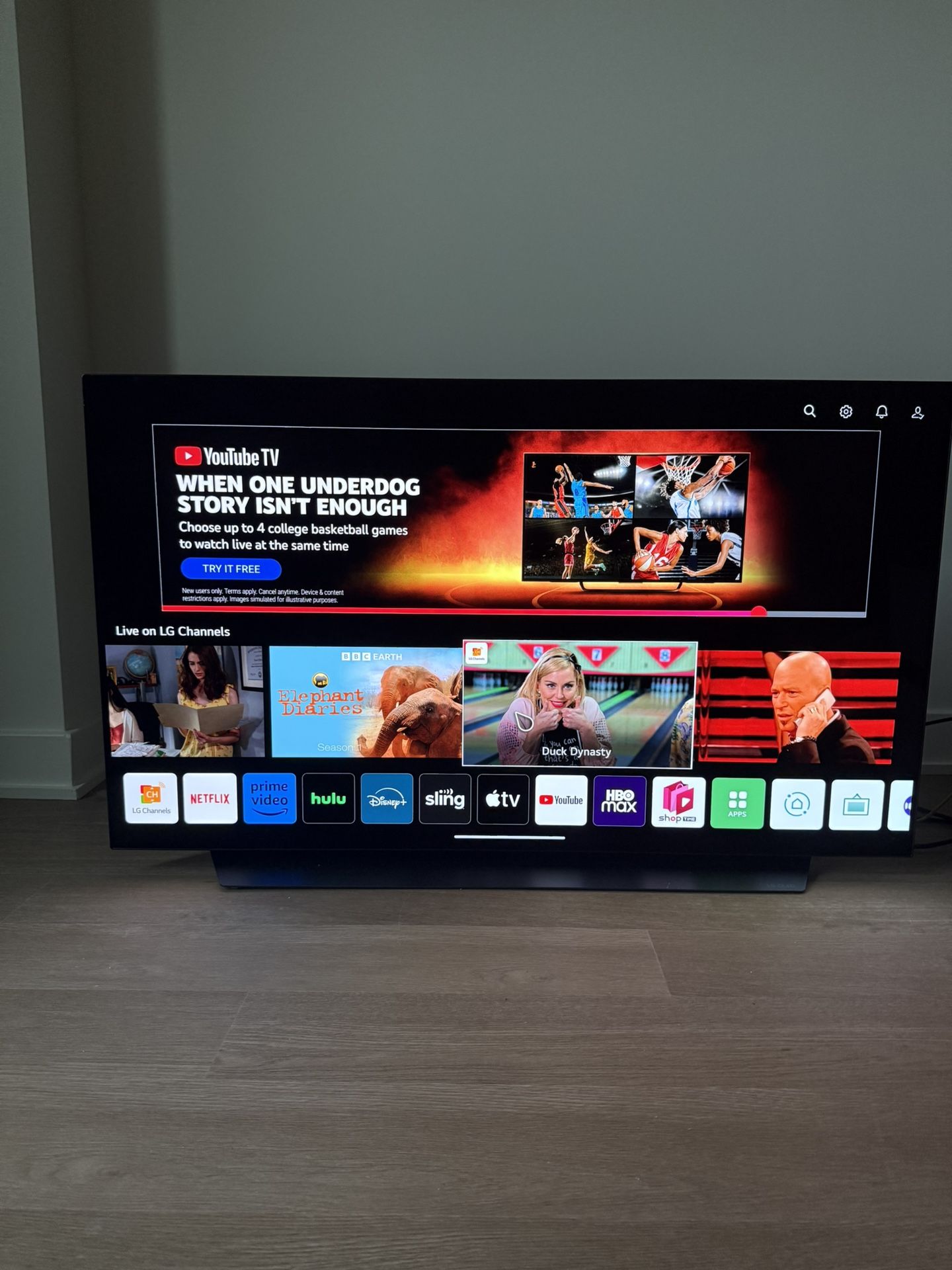 LG 4K OLED C1 Series 48”