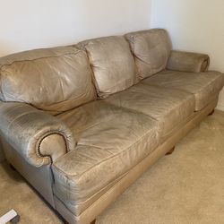 4 Piece Leather Couch/sofa/chair (will Sell Separately)
