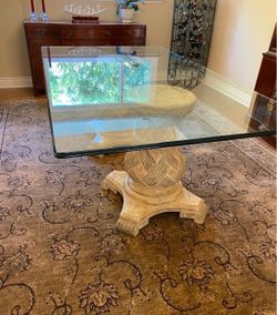 Glass dining room table