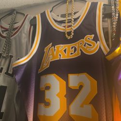 NBA MitchellNess Laker Jersey 1985 ^^ 1986 ThrowBack