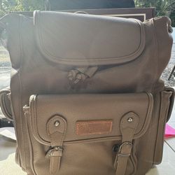 WRANGLER GRAIN LEATHER WATERPROOF BACKPACK