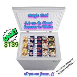 Magic Chef
5.0 cu. ft. Chest Freezer in White