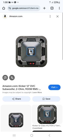 Used Kicker L7 Q Class