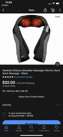 MaxKare Shiatsu Shoulder Massager