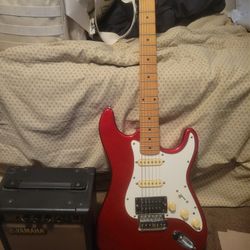 Electric Guitar With Small Amp 