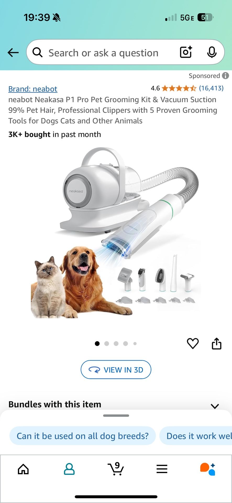 Neakasa Pet Grooming Kit