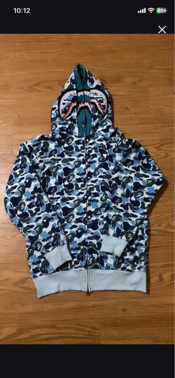 Blue duble bape hoodie